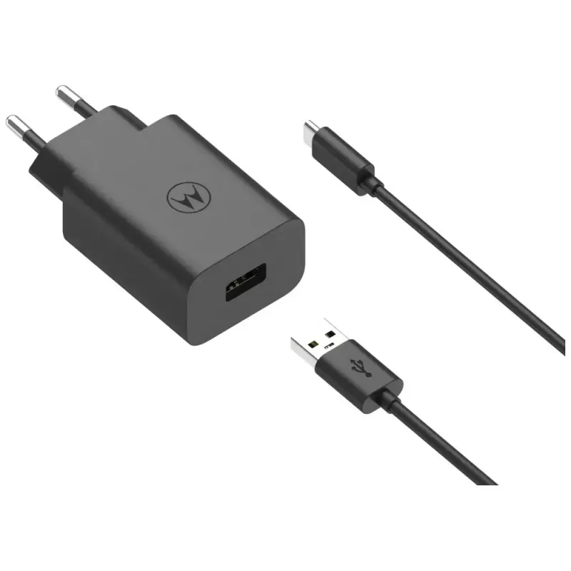 Motorola TurboPower 33W Auscultadores, headset, telemóvel, smartphone preto carregamento rápido CA interior