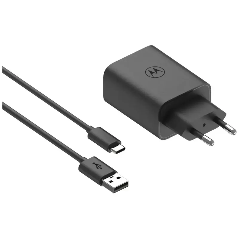 Motorola TurboPower 33W Auscultadores, headset, telemóvel, smartphone preto carregamento rápido CA interior