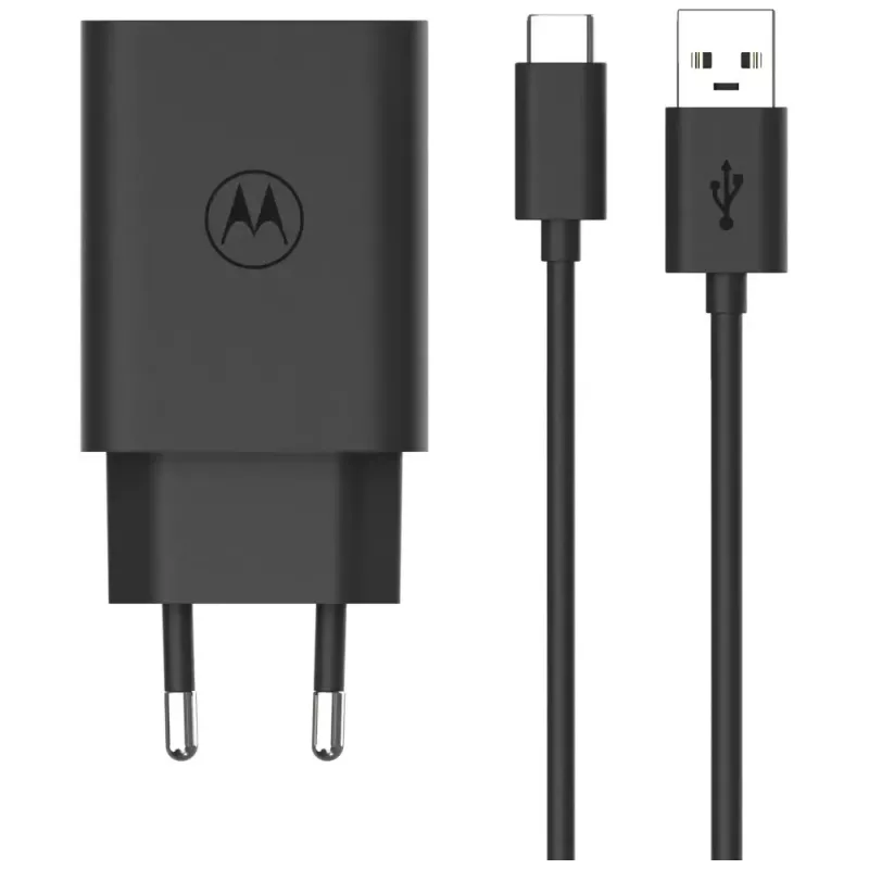 Motorola TurboPower 33W Auscultadores, headset, telemóvel, smartphone preto carregamento rápido CA interior