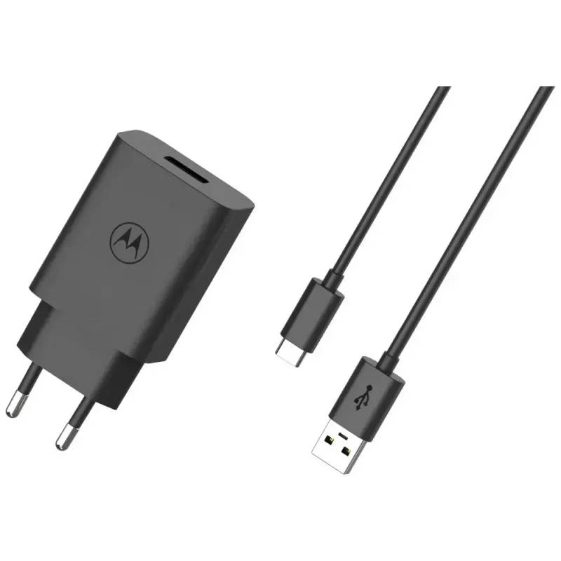 Motorola TurboPower 33W Auscultadores, headset, telemóvel, smartphone preto carregamento rápido CA interior