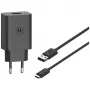Motorola TurboPower 33W Auscultadores, headset, telemóvel, smartphone preto carregamento rápido CA interior