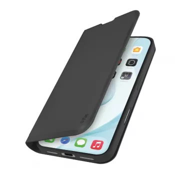 Capa carteira SBS TEWALIP1763K para iPhone 17 preta com suporte de mesa