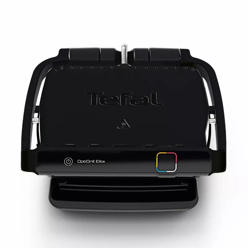 Grelhador de contacto Tefal OptiGrill Elite GC7508 preto termoplástico retangular