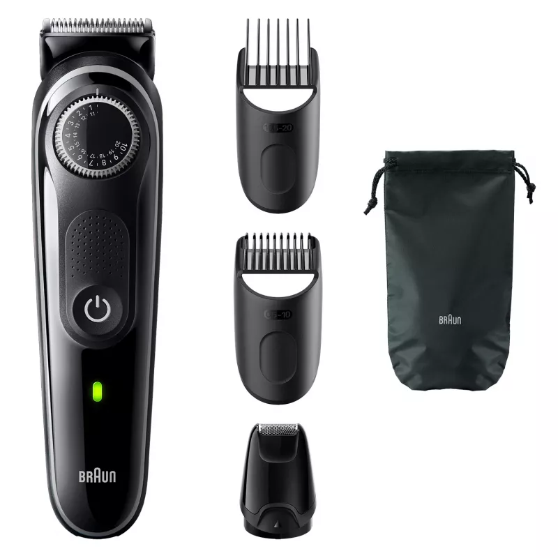 Aparador de barba Braun BeardTrimmer 3 BT3440, lavável, pilha, preto