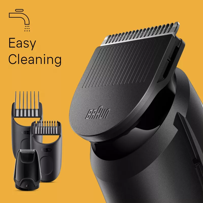 Aparador de barba Braun BeardTrimmer 3 BT3440, lavável, pilha, preto