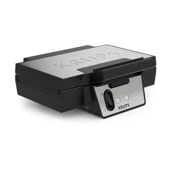 Máquina de waffles KRUPS FDK2 — 2 waffles, placas quadradas, 850 W, preto