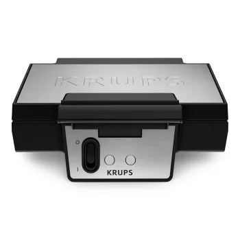 Máquina de waffles KRUPS FDK2 — 2 waffles, placas quadradas, 850 W, preto