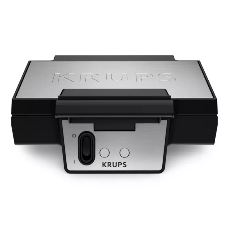 Máquina de waffles KRUPS FDK2 — 2 waffles, placas quadradas, 850 W, preto