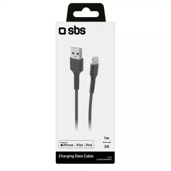 Cabo Lightning para USB-A SBS Mobile TECABLEUSBIP589K – 1 m, USB 2.0, preto