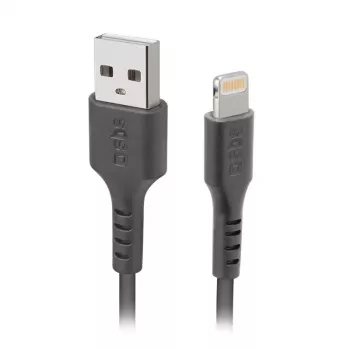 Cabo Lightning para USB-A SBS Mobile TECABLEUSBIP589K – 1 m, USB 2.0, preto