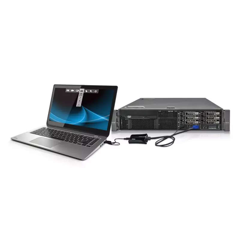 Adaptador de consola KVM USB para portátil ATEN CV211 Crash Cart