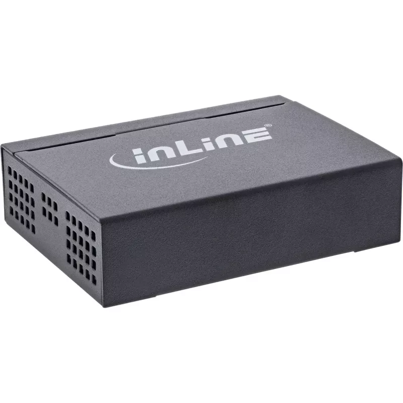 Switch de rede Gigabit InLine 5 portas, 1 Gb/s, desktop, caixa metálica, sem ventoinha