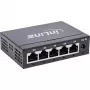 Switch de rede Gigabit InLine 5 portas, 1 Gb/s, desktop, caixa metálica, sem ventoinha