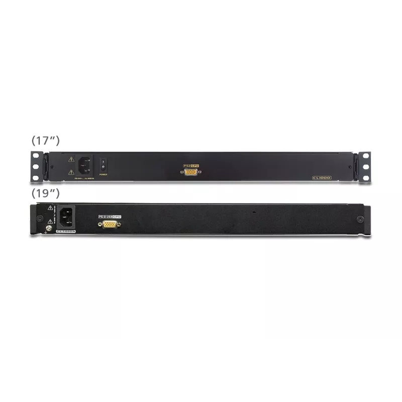Consola de rack ATEN CL1000M-ATA-GG 43,2 cm (17 polegadas) preta 1U