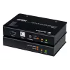 Extensor KVM AV ATEN CE801 — USB True 4K HDMI sobre Cat6 (4K @ 70 m / FHD @ 100 m), HDMI e USB Type-A, preto