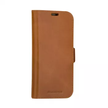 Capa tipo carteira dbramante1928 Lynge iPhone 15 Pro castanha