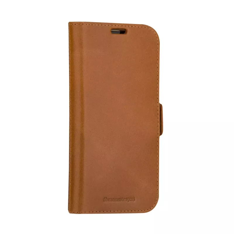 Capa tipo carteira dbramante1928 Lynge iPhone 15 Pro castanha