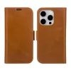 Capa tipo carteira dbramante1928 Lynge iPhone 15 Pro castanha