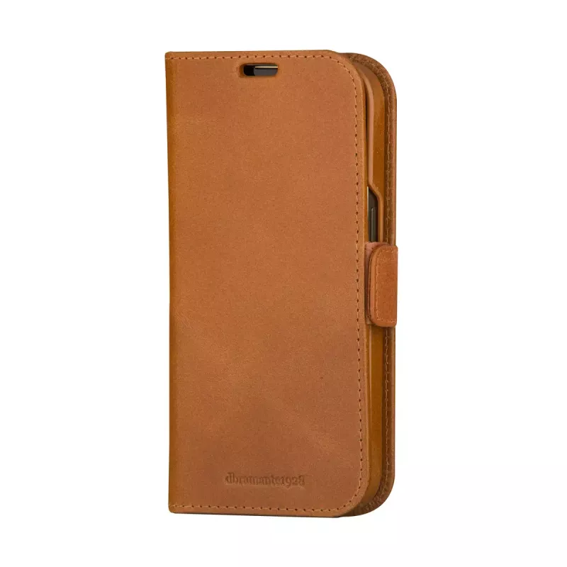 Capa tipo carteira dbramante1928 Lynge iPhone 15 Pro castanha