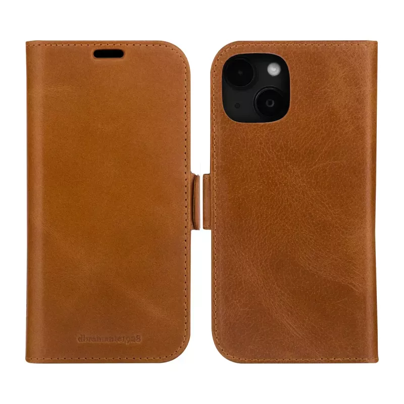 Capa tipo carteira dbramante1928 Lynge iPhone 15 Plus castanho