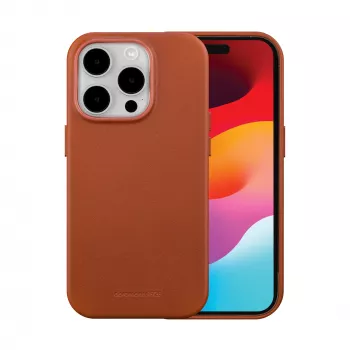 Capa dbramante1928 Roskilde iPhone 15 Pro Tan Monochromatic Red