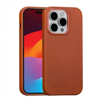Capa dbramante1928 Roskilde iPhone 15 Pro Tan Monochromatic Red