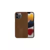 dbramante1928 Lynge LY61GT001181 capa flip para Apple iPhone 12/12 Pro, em pele granulada, castanho-claro