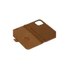 dbramante1928 Lynge LY61GT001181 capa flip para Apple iPhone 12/12 Pro, em pele granulada, castanho-claro