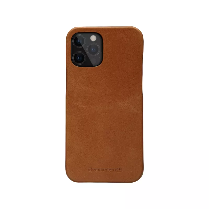 dbramante1928 Lynge LY61GT001181 capa flip para Apple iPhone 12/12 Pro, em pele granulada, castanho-claro