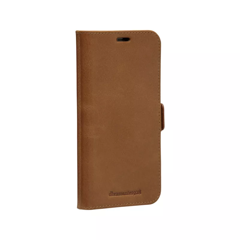 dbramante1928 Lynge LY61GT001181 capa flip para Apple iPhone 12/12 Pro, em pele granulada, castanho-claro