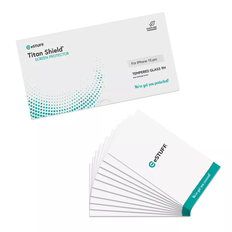 eSTUFF ES501406-10BULK Película de proteção de ecrã/parte traseira para telemóvel Película de proteção de ecrã transparente para Apple 1 unid.