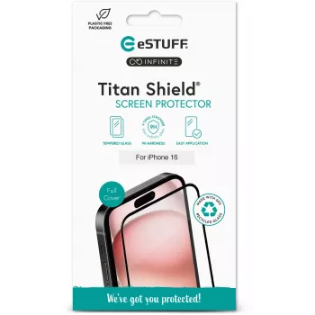 Película de proteção de ecrã transparente eSTUFF ES501431 Apple iPhone 17/17 Pro/16 Pro resistente a riscos e choques