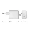 dbramante1928 re-charge Pro – carregador de parede UE – 2x USB-C 30W – W