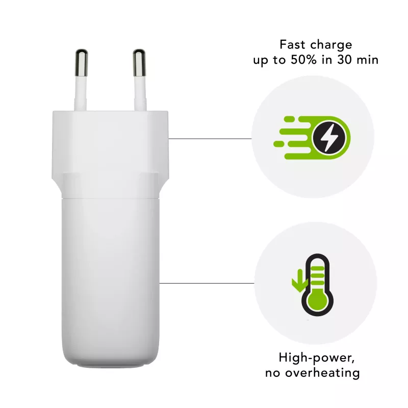 dbramante1928 re-charge Pro - carregador de parede UE USB-C 65 W - W, interior, AC, branco