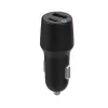 Carregador móvel eSTUFF ES631031 para telemóveis preto isqueiro carregamento rápido automóvel