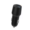 Carregador móvel eSTUFF ES631031 para telemóveis preto isqueiro carregamento rápido automóvel