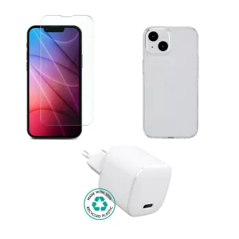 Carregador para dispositivos móveis eSTUFF ES-KIT-IPH14 USB Type-C interior AC transparente branco