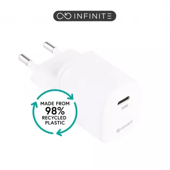 Carregador móvel eSTUFF ES637025-BULK smartphone branco AC carregamento rápido interior