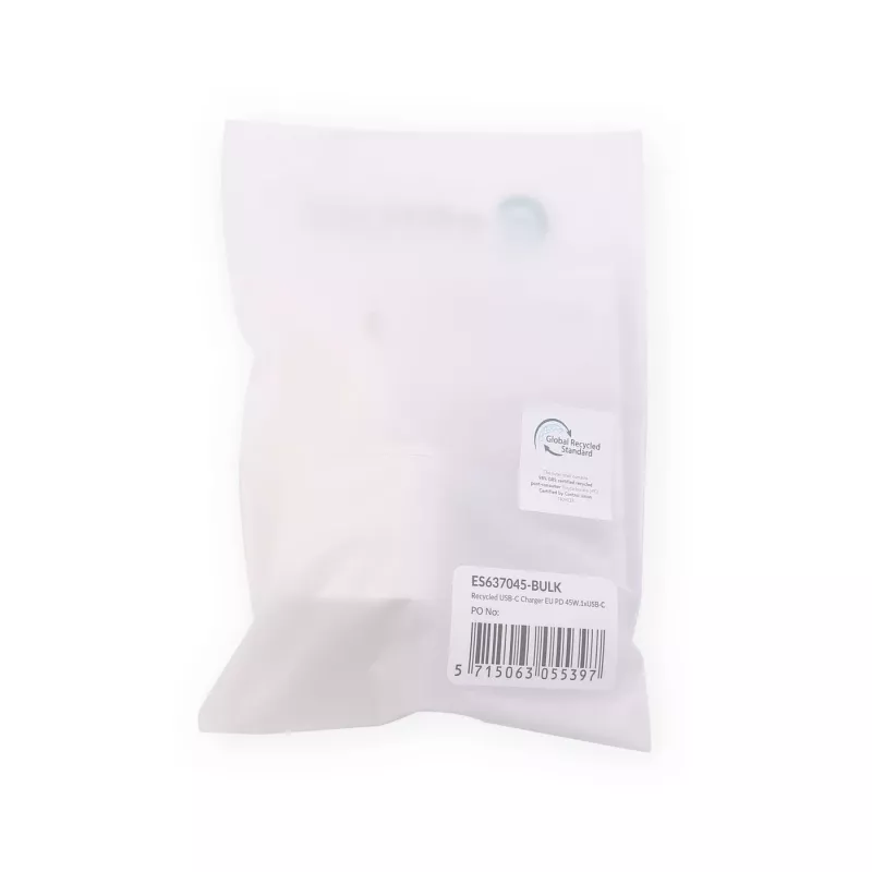 Carregador móvel eSTUFF ES637045-BULK smartphone branco AC carregamento rápido interior