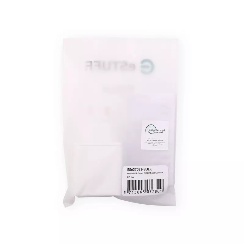 Carregador eSTUFF ES637031-BULK para dispositivos móveis smartphone branco AC carregamento rápido interior