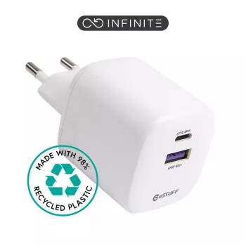 Carregador móvel eSTUFF ES637065-BULK universal branco AC interior USB Type-C