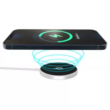 Carregador móvel eSTUFF ES638100 smartphone alumínio AC carregamento sem fios carregamento rápido interior