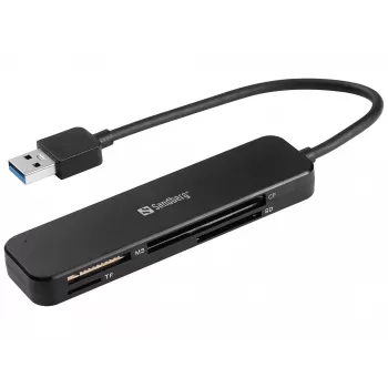 Leitor de cartões Sandberg USB 3.0 Pocket Card Reader