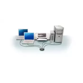 Comutador de impressora com fios IOGEAR GUB431