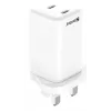 Carregador AC SANDBERG Dual USB-C PD65W UK 441-62 — dual USB-C PD 65W, ficha UK