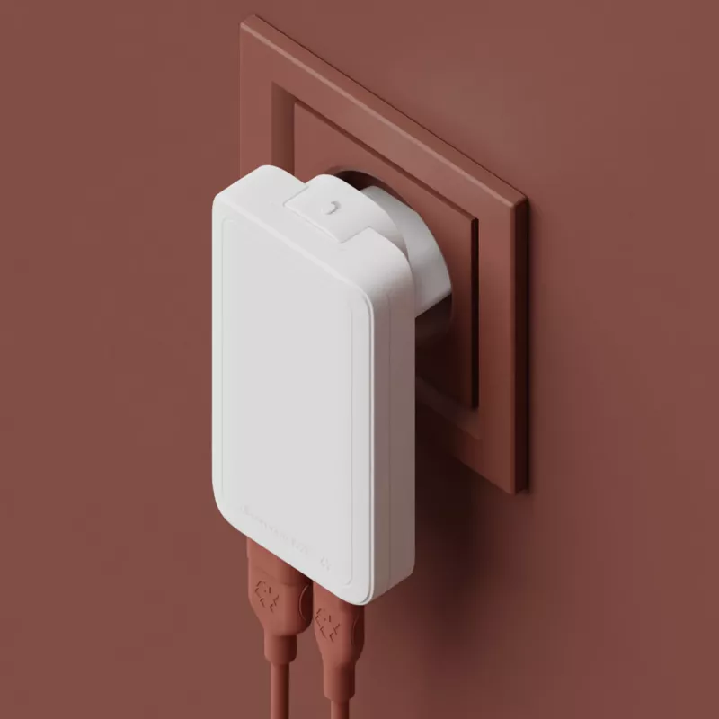 dbramante1928 Pro - carregador fino EU/US - USB-C 65W+USB-A 30W - W