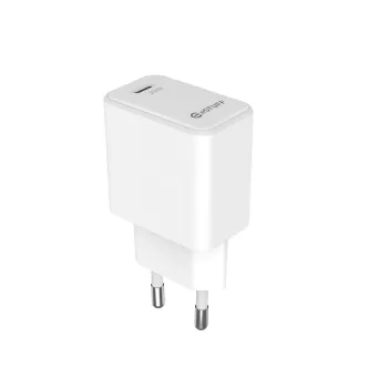 Carregador USB-C eSTUFF ES635028-BULK EU PD 20W, branco
