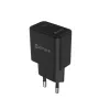 Carregador USB-C eSTUFF ES635029-BULK EU PD 20W, preto