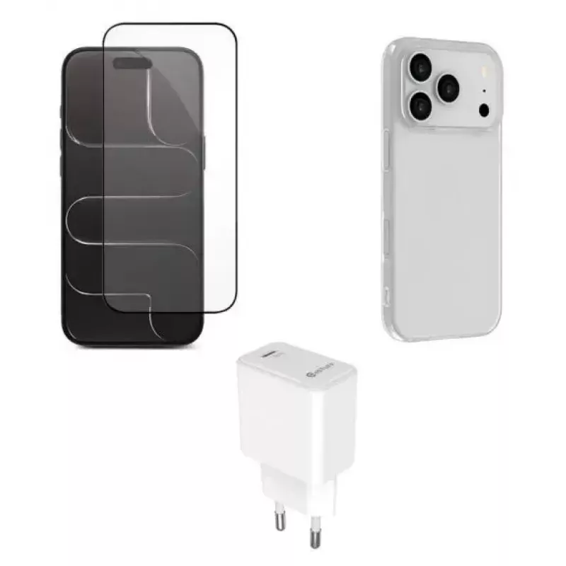 Kit de fonte de alimentação eSTUFF ES-KIT-IPH17PROMAX para iPhone 17 Pro Max conjunto de carregamento e cabo