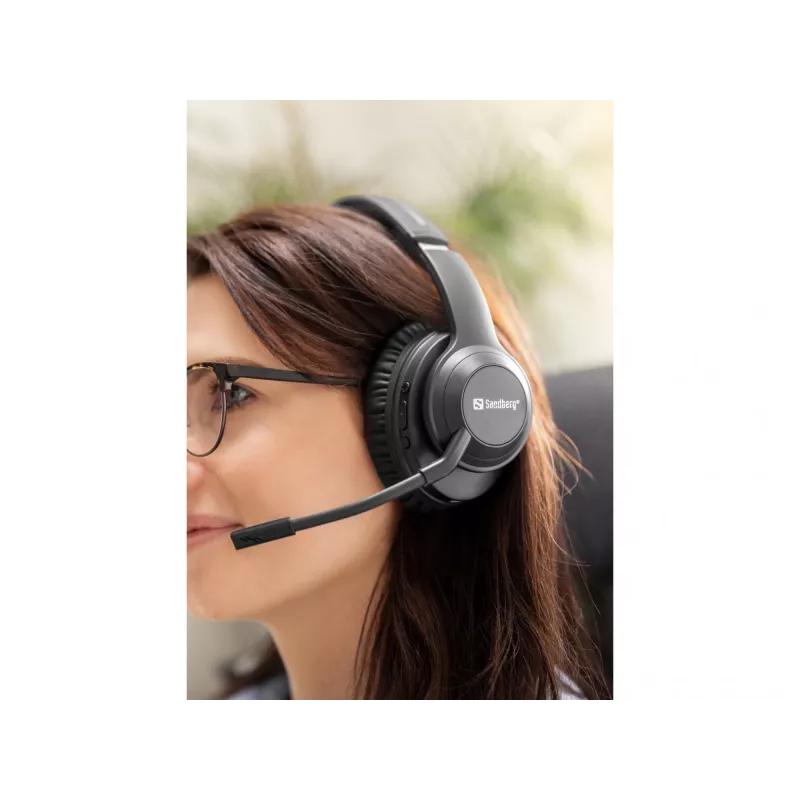 Headset Sandberg sem fios Headset ANC+ENC Pro
